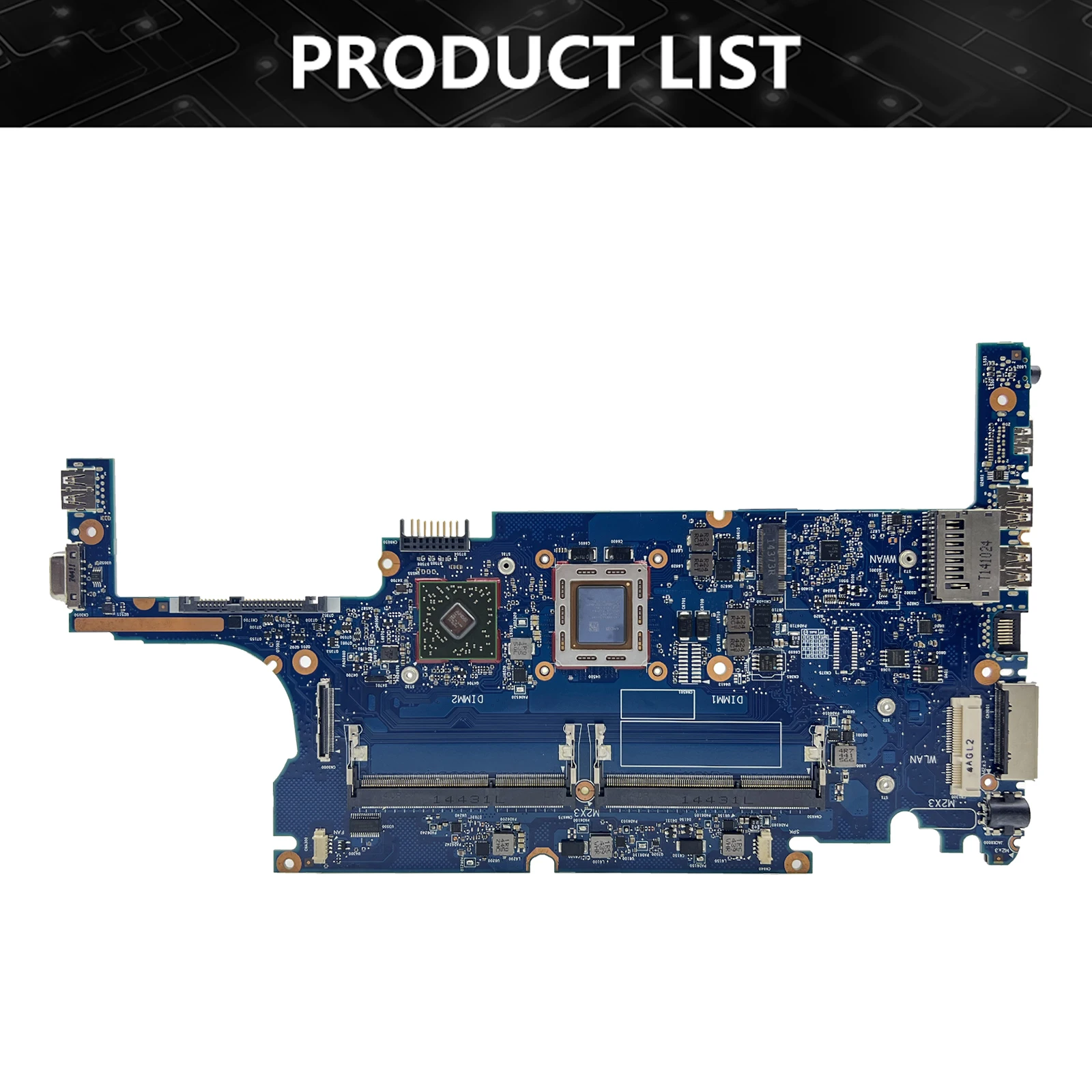 6050A2631301 Mainboard For HP Elitebook 825 G2 725 G2 Laptop Motherboard with A6 A8 A10 AMD CPU Motherboard 100% TEST OK