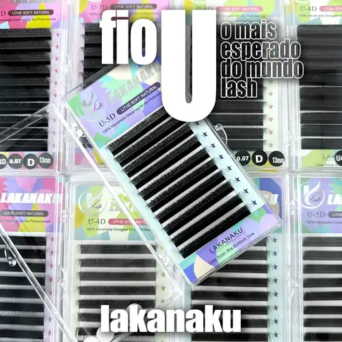 LAKANAKU-pestañas postizas en forma de U 3D 4D 5D, fibra de extensión de pestañas de visón natural, volumen prefabricado, nuevo estilo, forma de U, pestañas Bloom