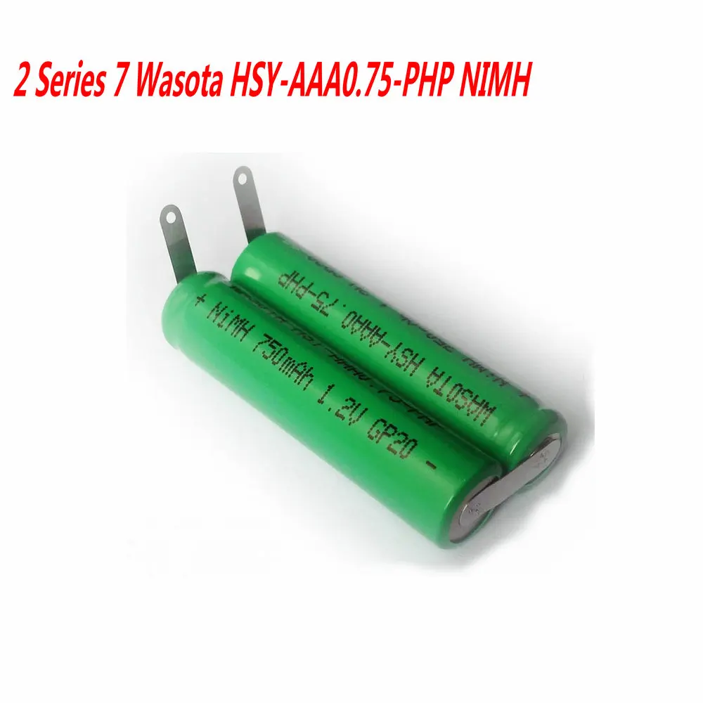 

2 Series 7 Wasota HSY-AAA0.75-PHP NIMH 750mah Rechargeable Battery Pack