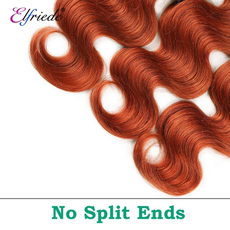 Elfriede 1B/350 Body Wave Ombre Human Hair Bundles 100% Remy Human Hair Extensions 3/4 Bundles Of Deals Human Hair Sew In Wefts