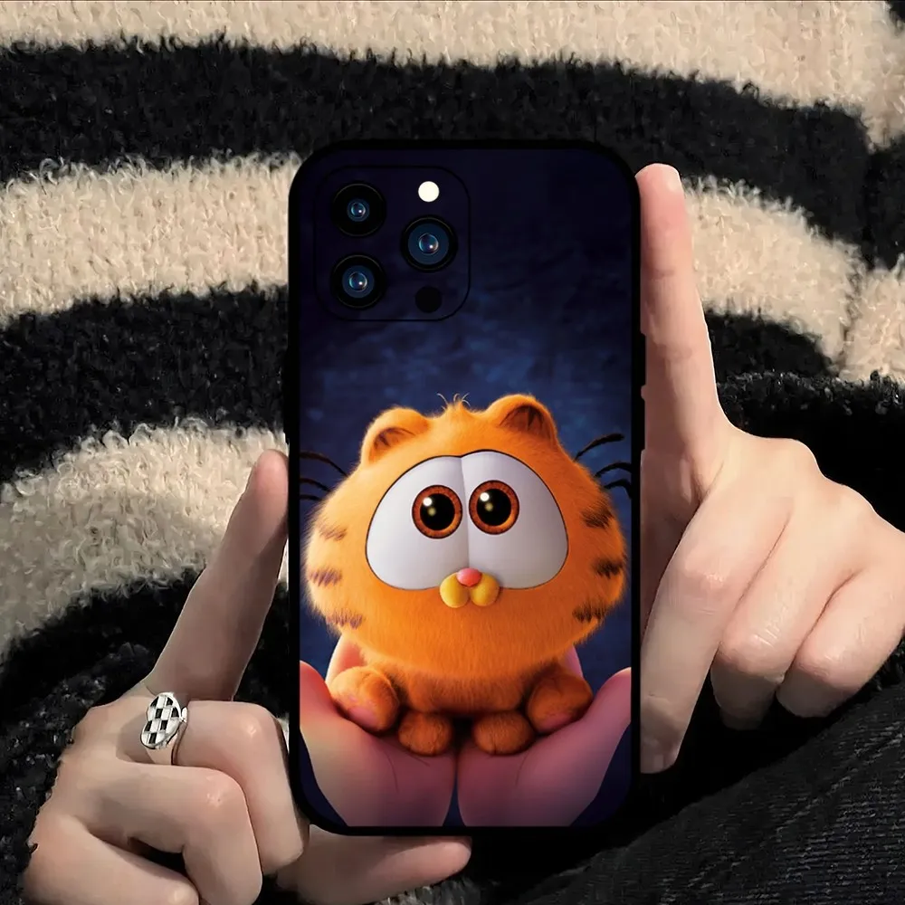 Funny G-Garfield Cat Movie Phone Case For Samsung S20 S21 S22 S23 S24 Note 20 4G 5G Plus Ultra Black Soft Shell