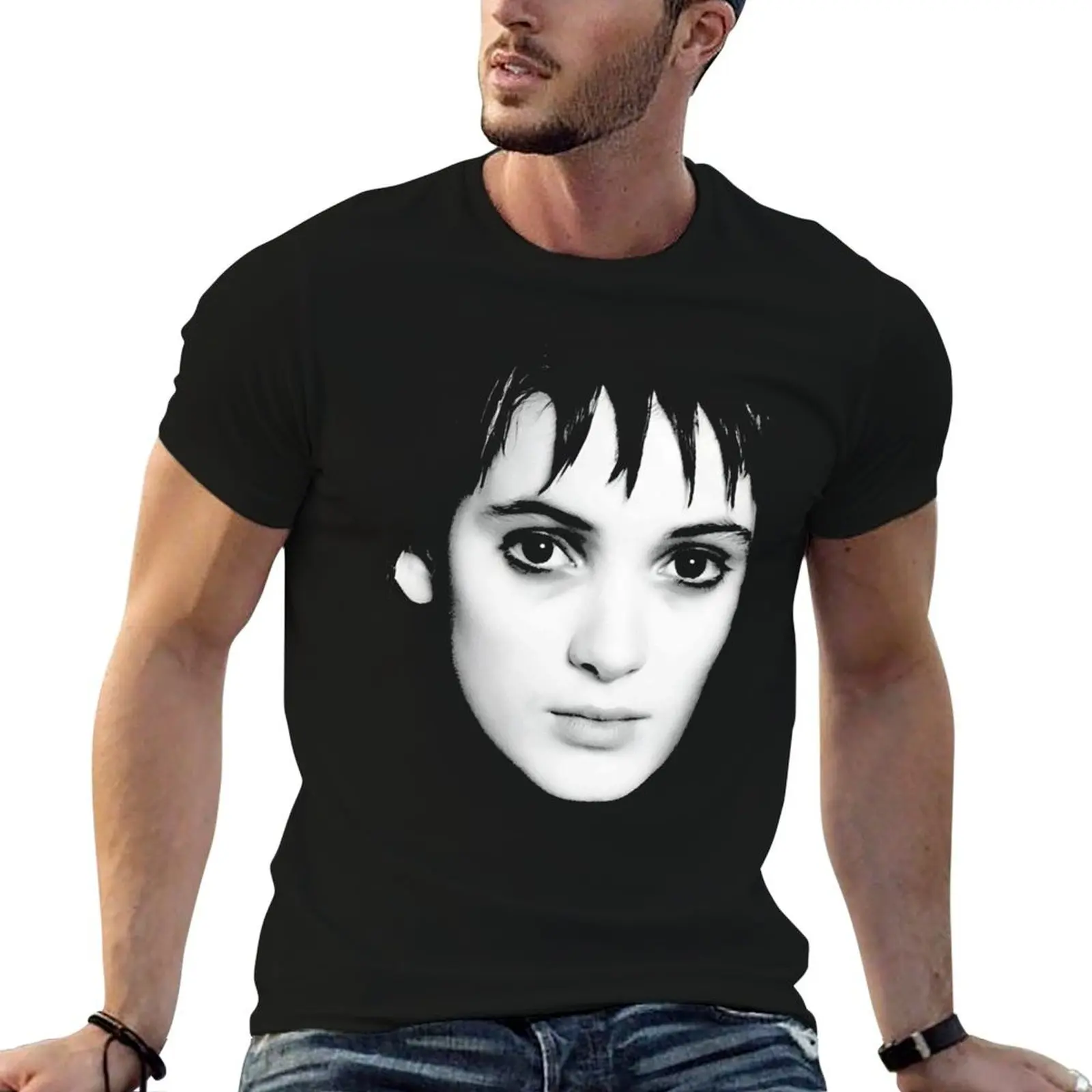 Lydia Deetz T-Shirt Fashion Letter Print T-Shirt