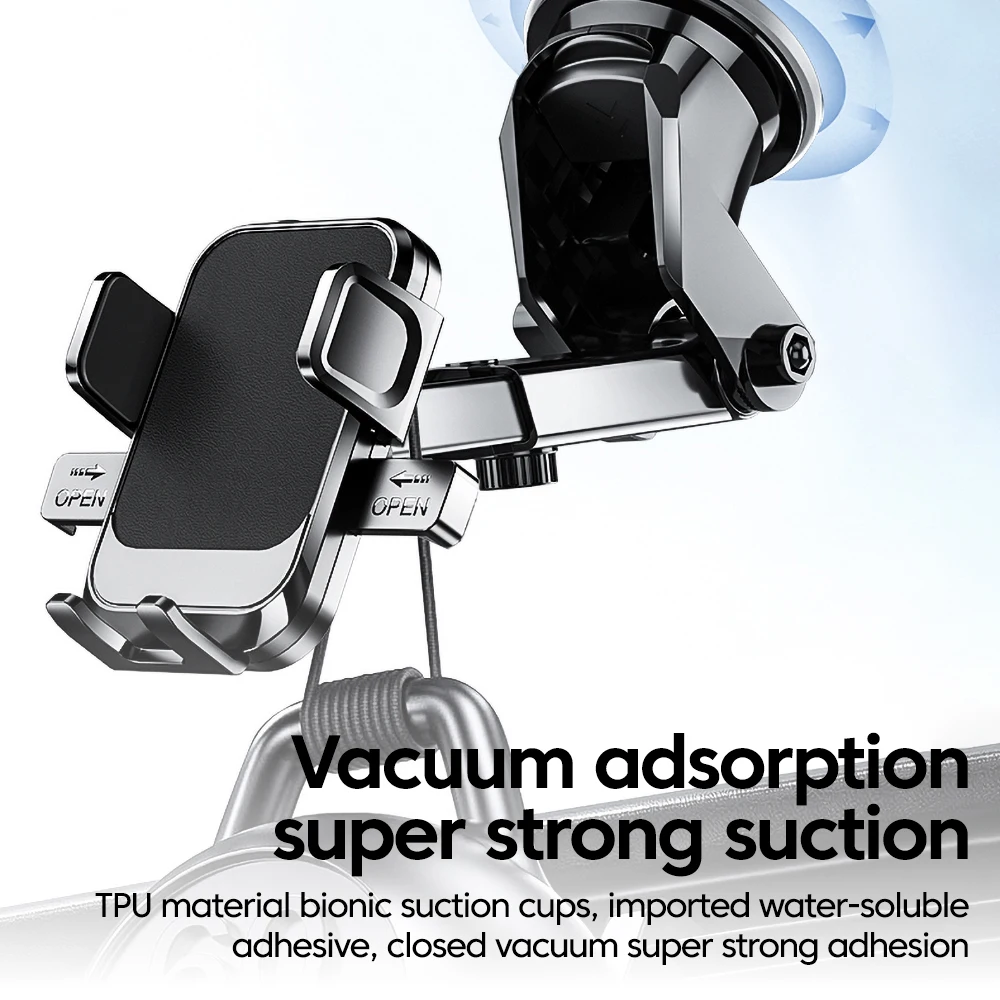 Suporte universal para telefone para carro com ventosa 360 °   Suporte de suporte para celular para painel de carro para pára-brisa para telefone de 4,7 polegadas-7 polegadas