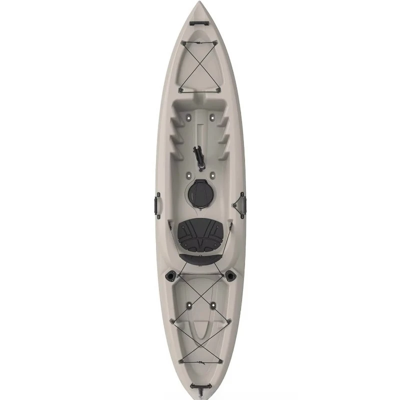 Outdoor hard plastic fishing kayak, 2 or 3 person seated top kayak with EVA padded seats