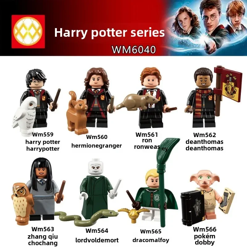 Novo WM6040 Harry Potter Voldemort Elf Dobby brinquedo de bloco de construção