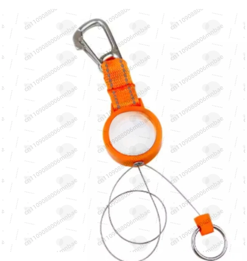 Diving Retractor Safety Lanyard Rust Free With Marine Steel Material For Dive Cameras Torchs, Diver Light Lanyard-LY030