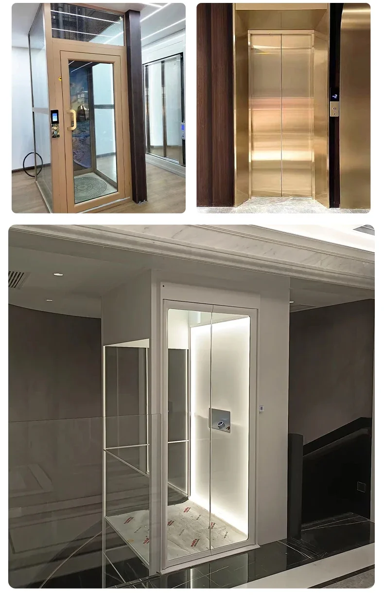 Household elevator second floor simple view self-built house small elevator indoor and outdoor hydraulic elevator