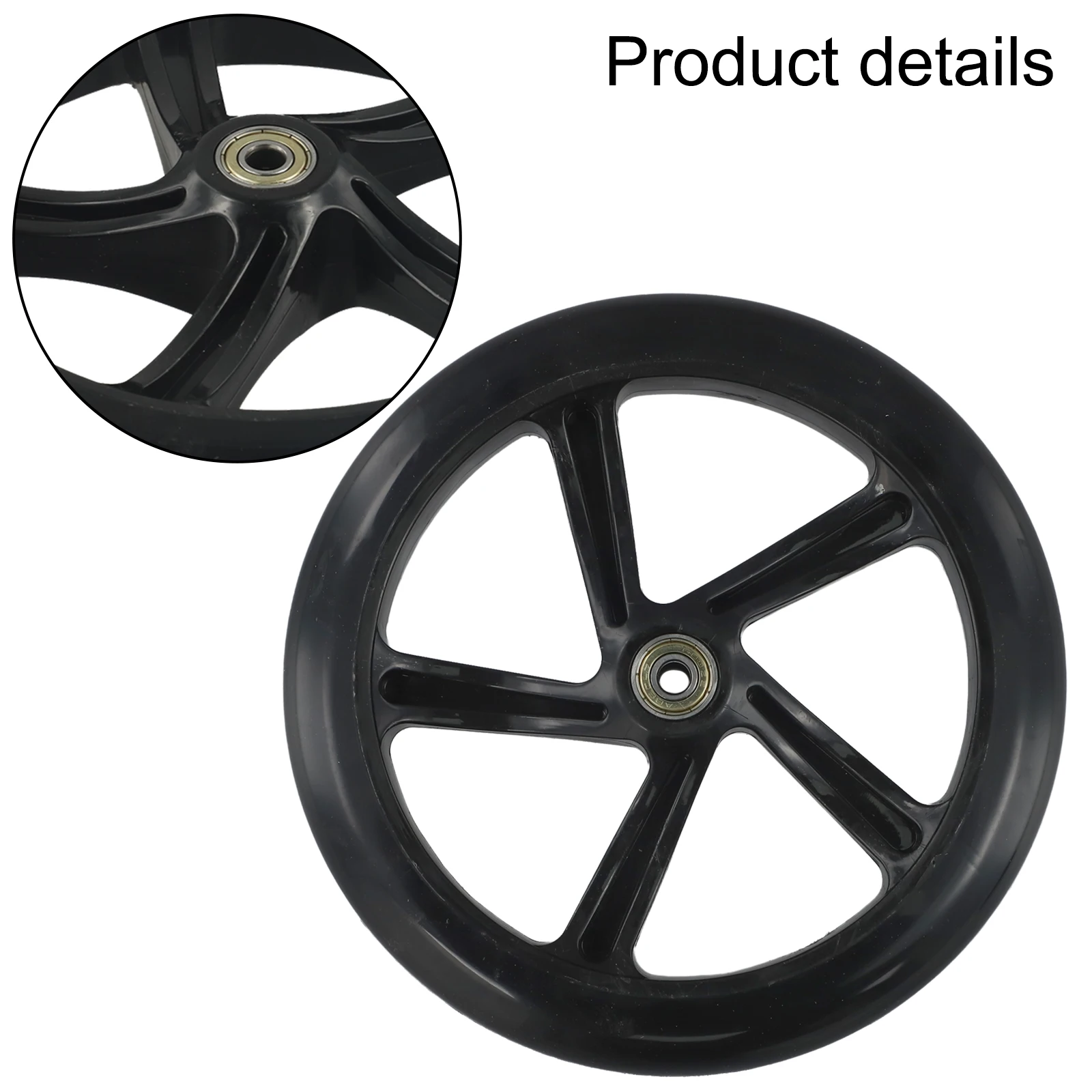 

8 Inch Kickscooter Wheel 8 Inch 200 Mm 8 Inch Scooter Wheel Maintenance-free Smooth Ride ABEC-9 Bearings Outdoor Use