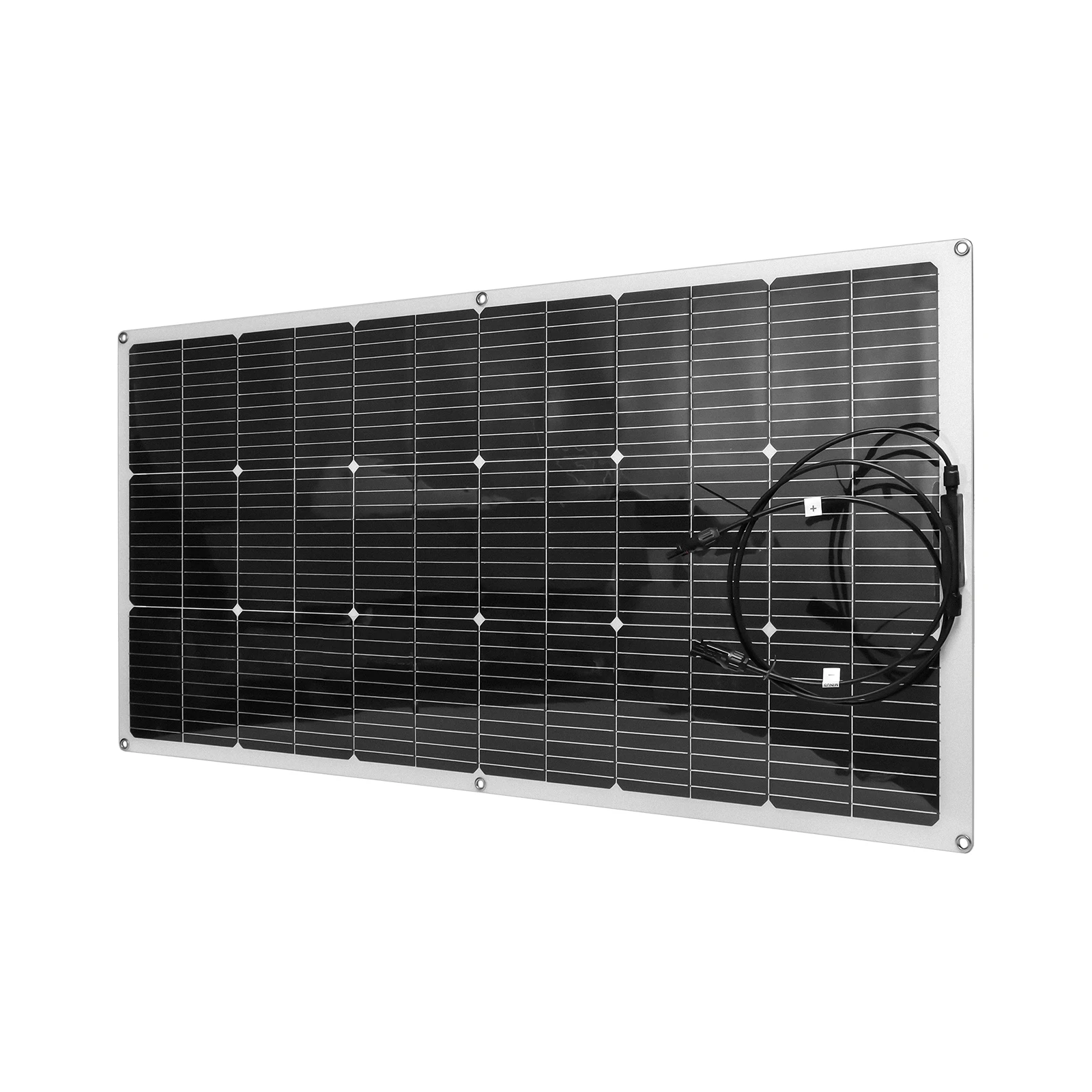 GGJ Flexible Solar Panel 100W 120W with PV Connector Watperproof Module Cell for 12V System Camping Campervan Boat Home PV 18V