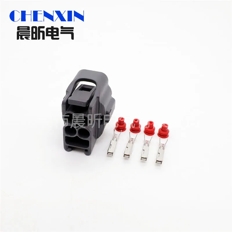 car accessory 4 Pin Connector Plug Pigtail Compatible with Oxygen Sensor, Compatible Part # 90980-10869 0090-468
