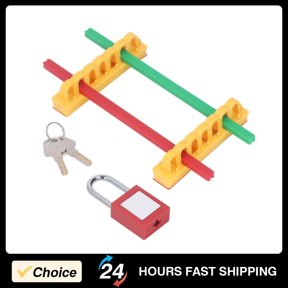 Breaker Lockout Blocker Kit Security Group Lock Breaker Protection Lock Industrial Electrical Switch Accessories Lockout Device