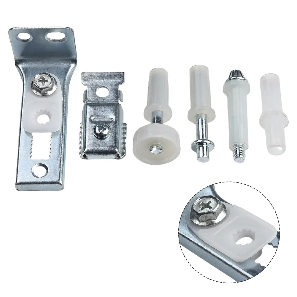 New Practical Brand New Thick Doors Door Hardware Repair Repair Kit Bi-Fold Easy To Install Metal Reliability White