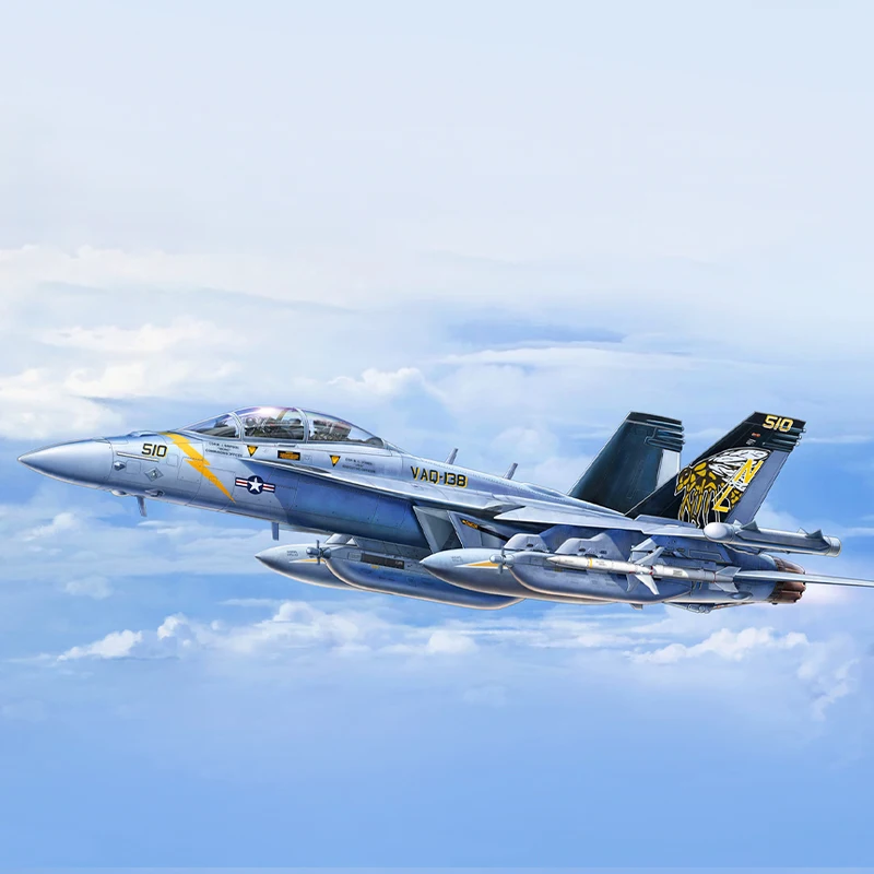 Комплект собранной модели MENG LS-019 Boeing EA-18G Growler Electronic Warfare Attack Aircraft 1/48