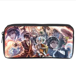 Anime Game Avatar Student Pencil Case Kids Cartoon Pencil Bag Teenager Zipper Handbag Women Girls Makeup Bag