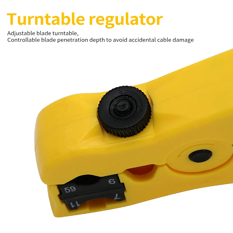 Pelacables eléctrico automático para UTP STP RG59, RG6, RG7, RG11, cortador multifuncional