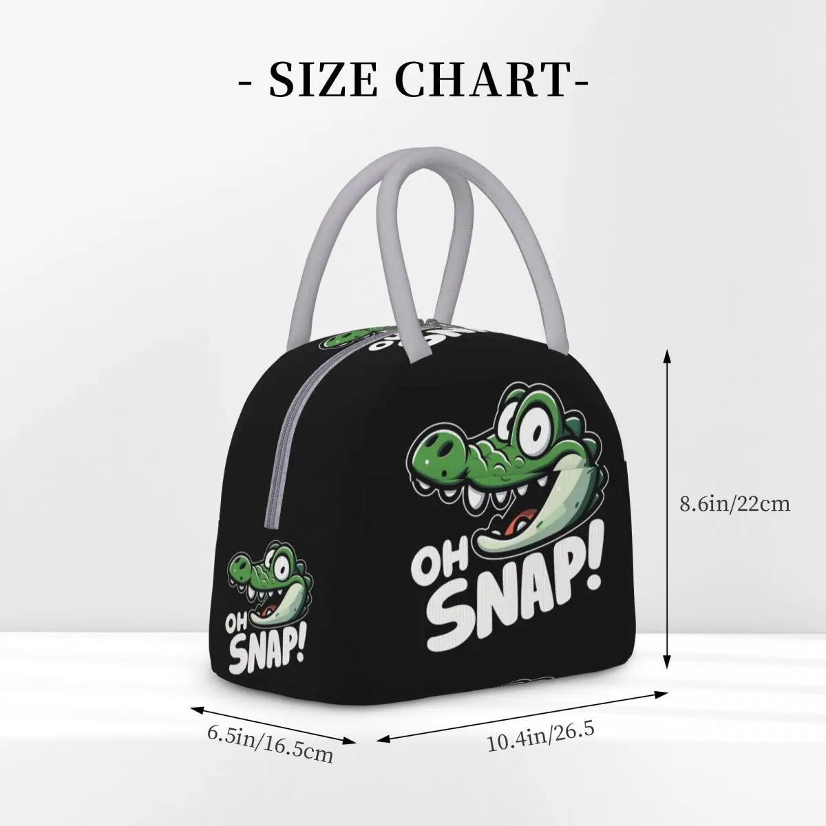 Insulated Lunch Tote Bag Oh Snap Cartoon Croc Merch Storage Food Box New Thermal Cooler Lunch Box For Travel