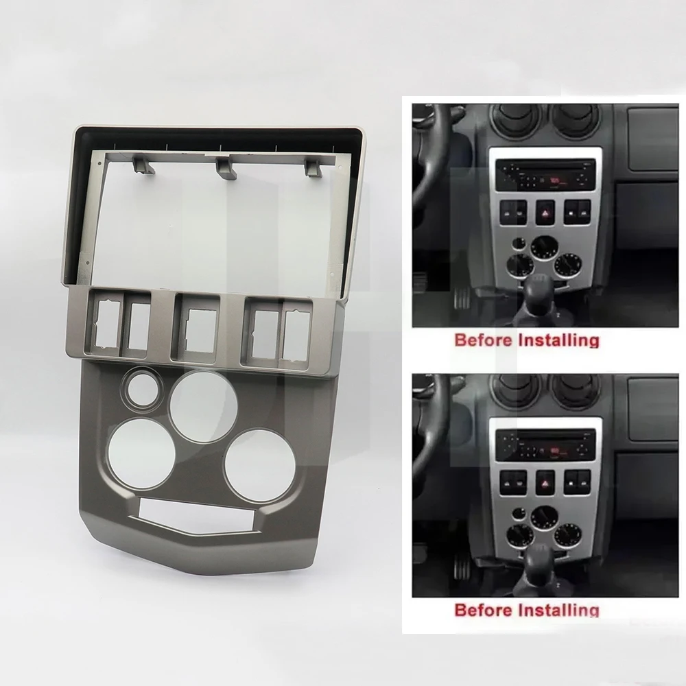 Marco de Radio para Coche de 9 Pulgadas, Compatible con RENAULT LOGAN/L90 2004-2007
