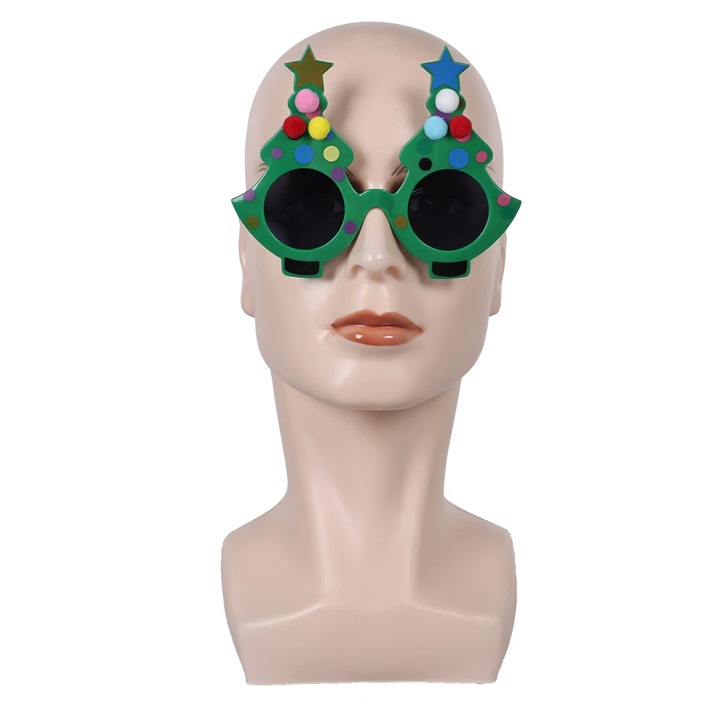 Erwachsene Männer Frauen Weihnachtsbaum Brille Clown Cosplay Brillen Film Terrifier Halloween Karneval Kostüm Zubehör Prop