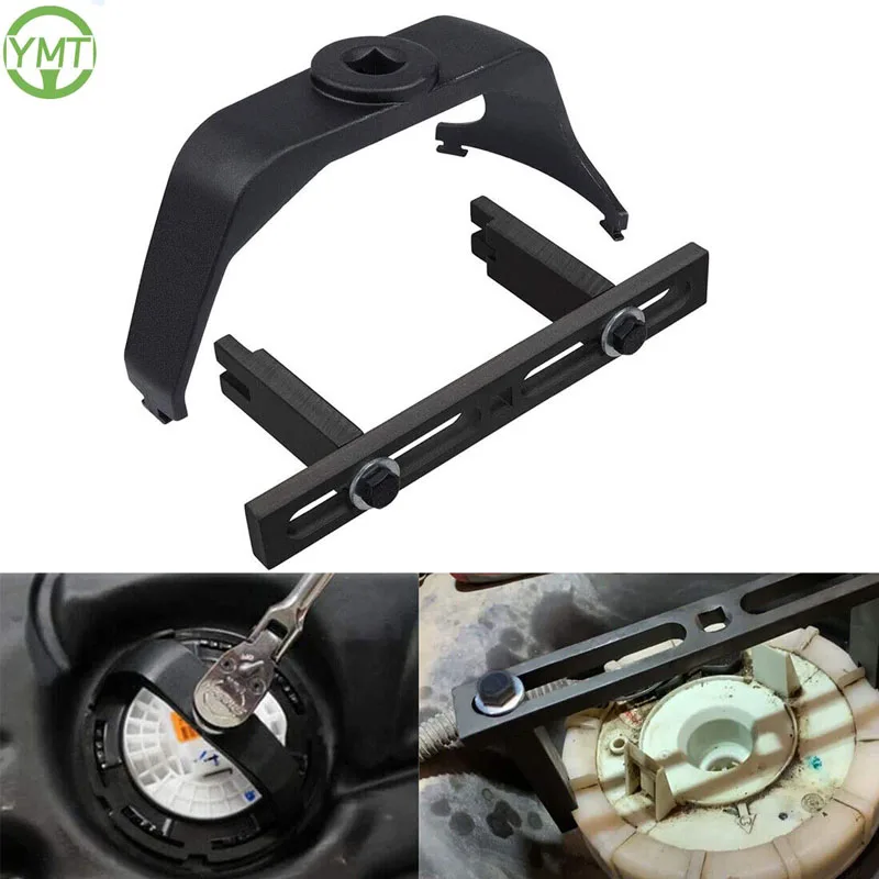 

Adjustable Fuel Pump Module Spanner Wrench + Universal Tank Lock Ring Tool 6599 Fit for Ford Chrysler & Other Vehicles