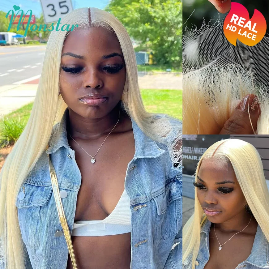 Real Hd Blonde Wig 13x6 Hd Lace Frontal Wig 613 Vietnamese Raw Bone Straight Pre Plucked Bleached Knots 13x4 Hd Lace Frontal Wig