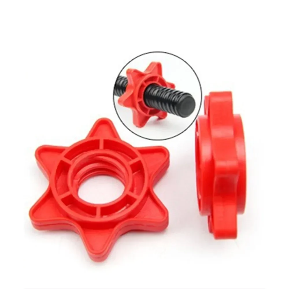 Easy Removal And Secure Locking 2pc Weight Check Nut Barbell Bar Clips Spin Lock Screw Dumbbell Spinlock Collars