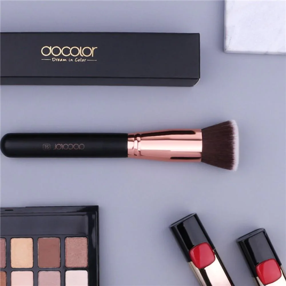 Docolor Foundation Brush Flat Top Buffing Brushes Fan Contour Powder Highlighter Blush Beauty Cosmetic Makeup Tools Eyeshadow image 2