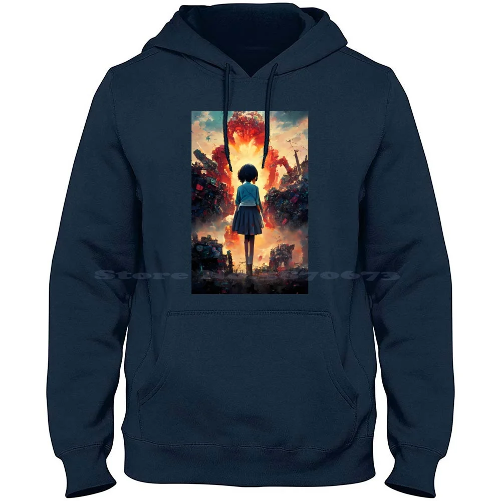 Incredibly Powerful Anime Girl 100% Cotton Hoodie T Shirt Powerful Anime Girl Hideaki Anno Katsuhiro Otomo Rumiko Takahashi