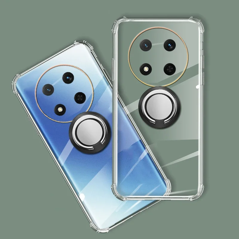 Clear Case For Honor Magic 7 Lite Pro 5G X9C Magnetic Ring Shockproof Soft Shell For Honor X9C Magic Pro Lite 7 5g  Phone Cover