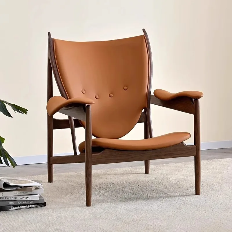 

Small apartment back chair Living room Small apartment medieval leather leisure chair