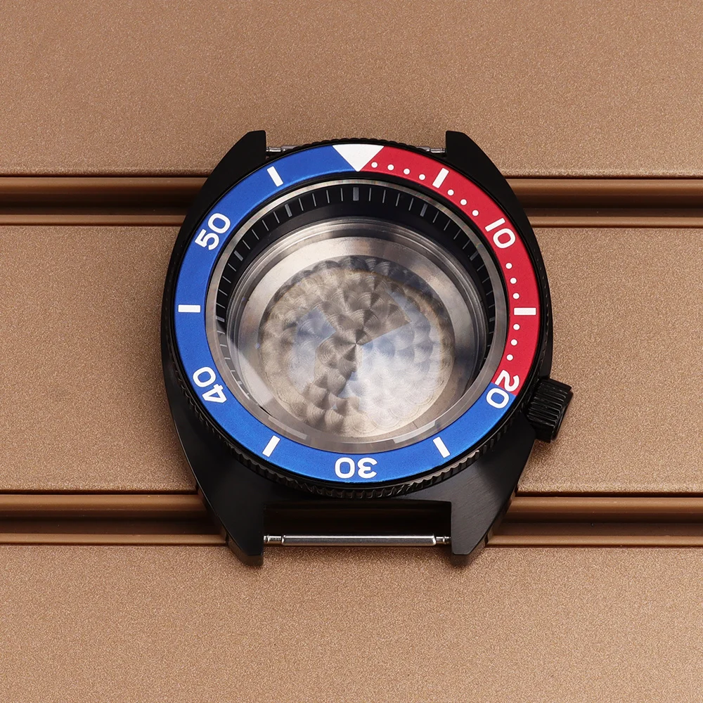 

41mm High Quality Watch Case Sapphire Crystal Glass For Mod Tuna Turtle Seiko NH35 NH36 NH38/34 Movement 28.5mm Dial Watch Parts