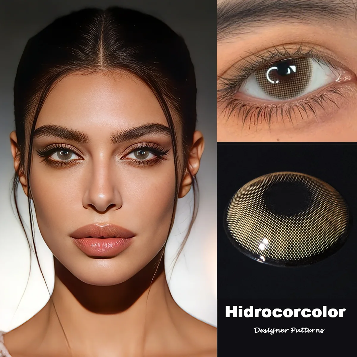 VISUASHOW Hidrocorcolor Halbjährliche Farbige Kontaktlinsen für Kleine Pupillen Augen-Schönheits-Make-up-Linsen für Tägliche Party-Kosmetik