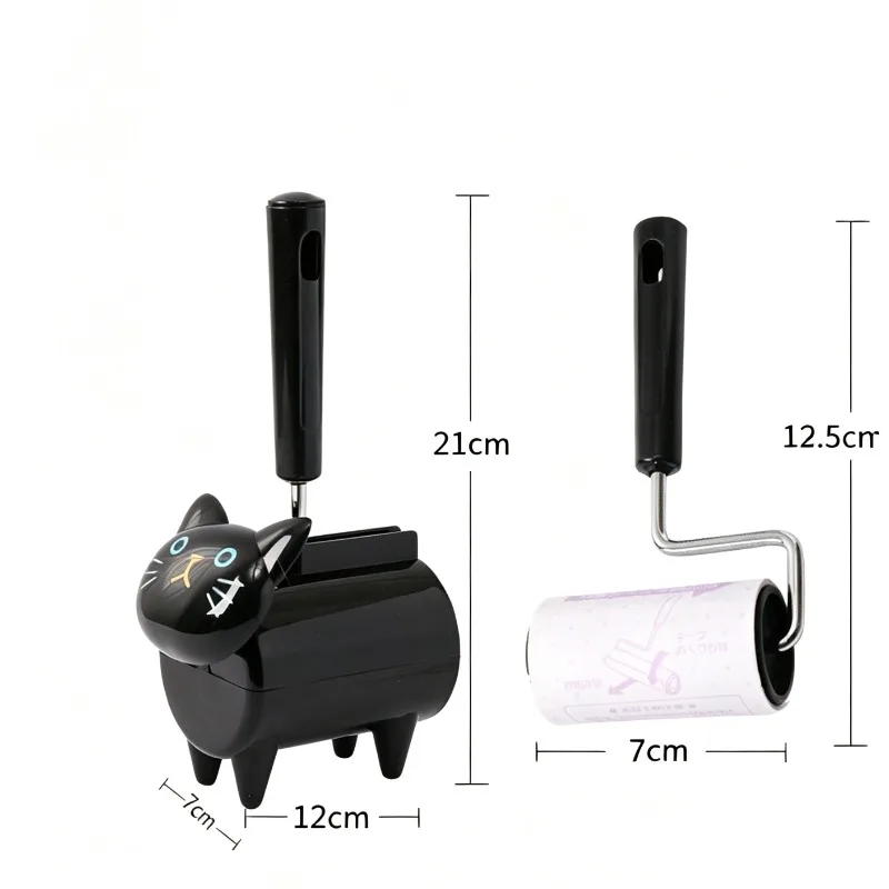 1pc Cute Cat Lint Roller, Pet Hair Remover Lint Remover for Clothing and Fabrics Ideal for Removing Sticky Residue