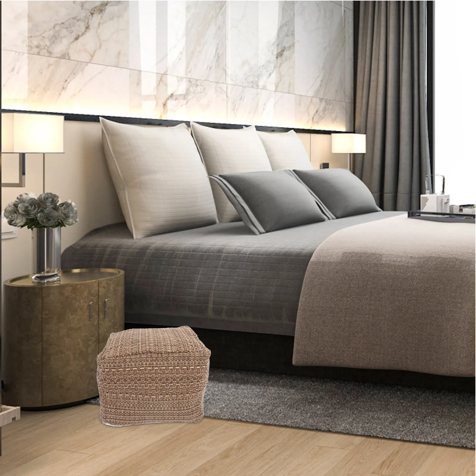 

Thick Cotton Linen Square Chair Seat Cushion Cover Cozy Japanese Style Indoor Meditation Floor Sofa Seat Mat Decorative