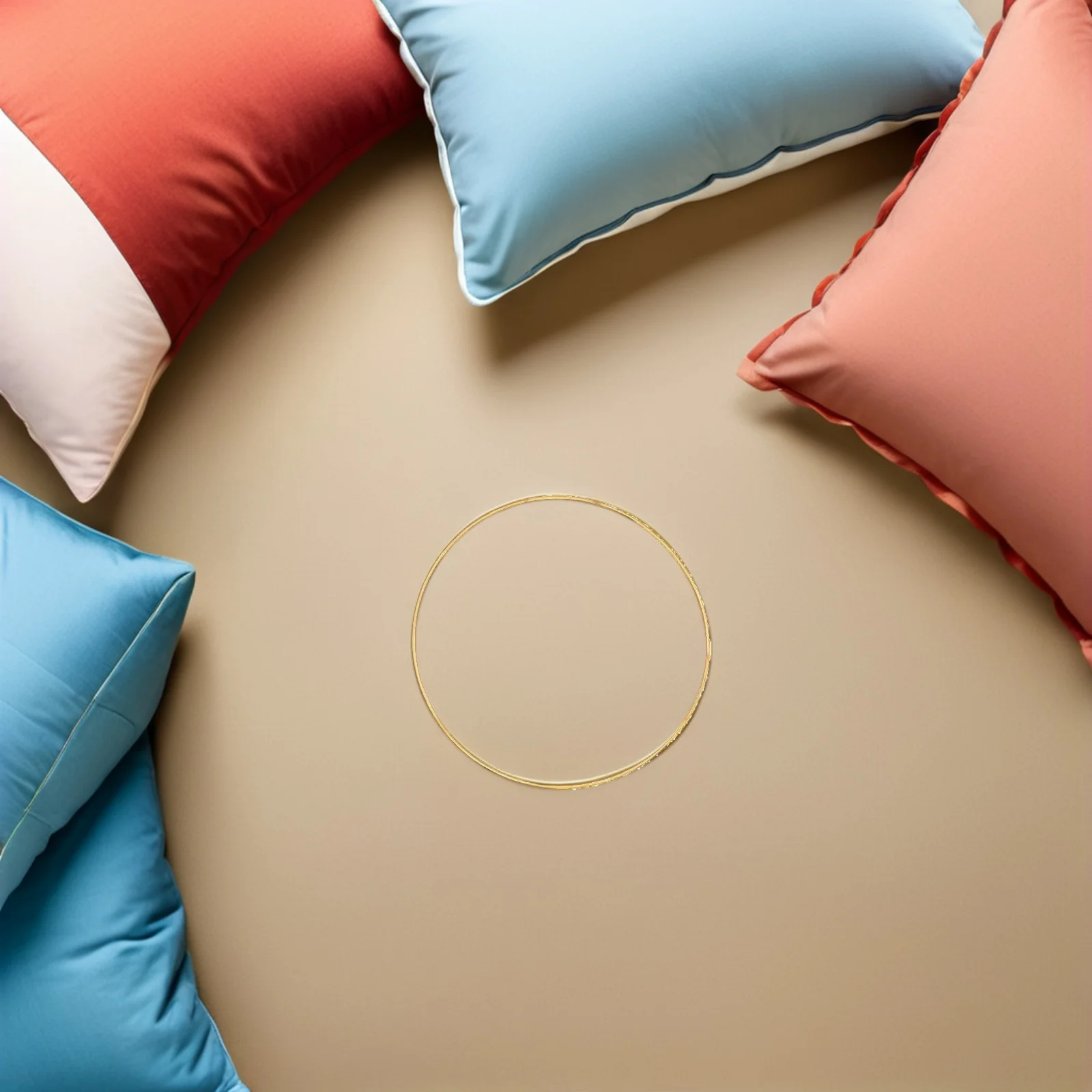 

10Pcs Metal Rings DIY Hoops Safe Wear Resistant Crafting Supplies Dreamcatcher Tassel Creations Gifts Craft Hoops