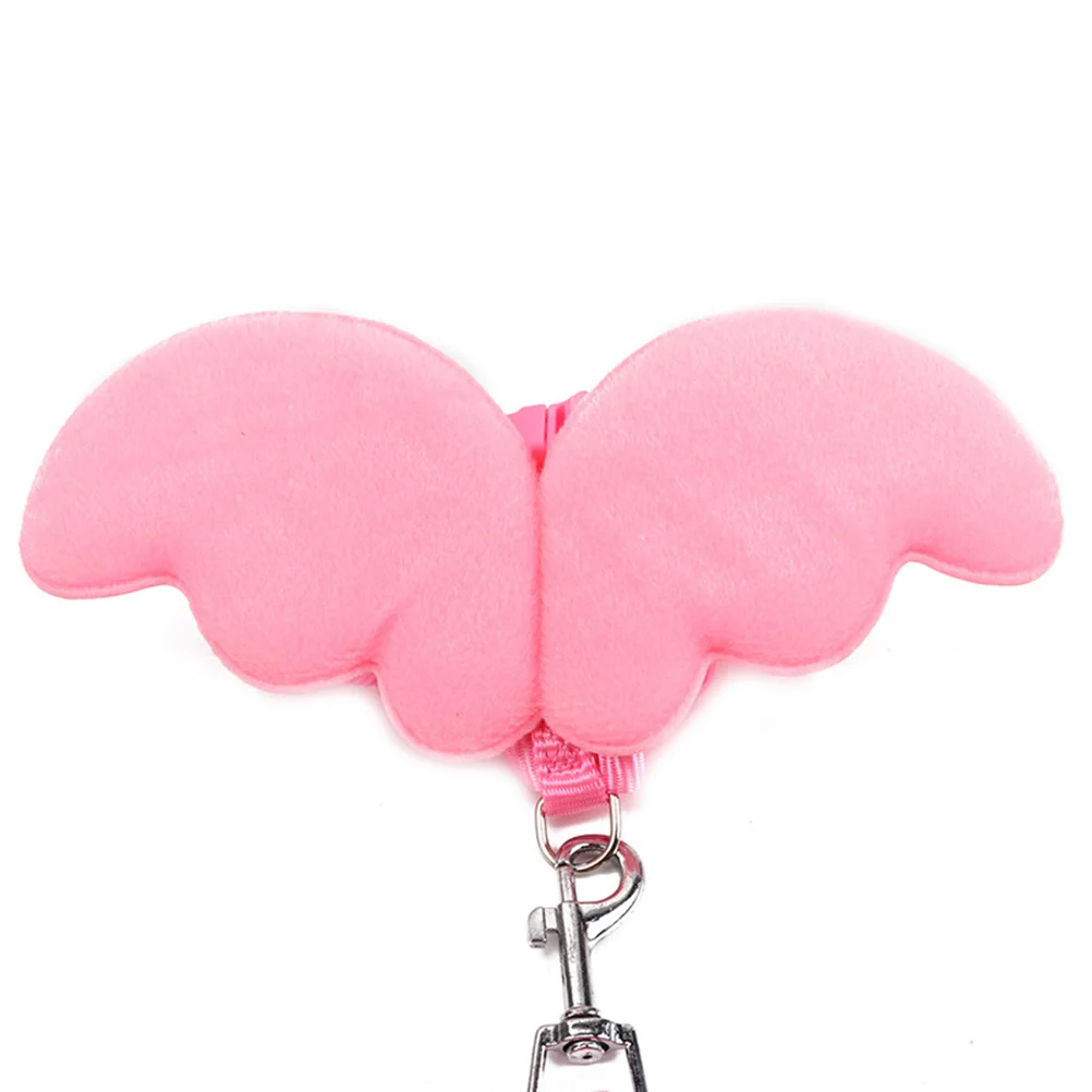 

Pet Leash Angel Wing H Shaped Collar Kitten Leash Pink Size S Adjustable Dog Vest Harness Breathable Training Lead