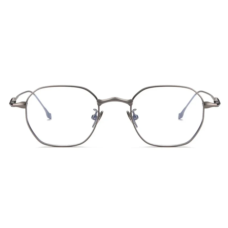 KUXA موضة ستار تصميم نظارات التيتانيوم النساء الرجال وصفة طبية بصرية عدسات واضحة قصر النظر مد البصر نظارات متعددة البؤر Polygo