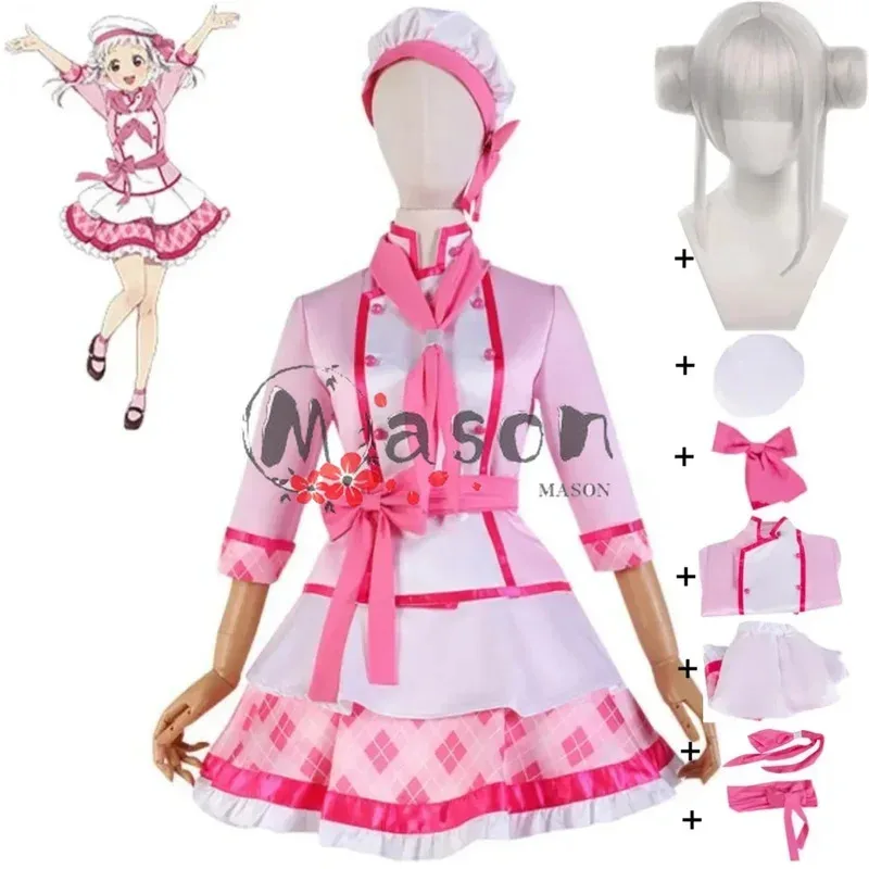 أنيمي الحب لايف LoveLive نجم ليلا أراشي تشيساتو تأثيري حلي شعر مستعار مثير امرأة كوك الوردي موحدة هالوين البدلة