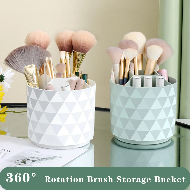 Ins 360 ° rotierende Make-up Organizer Kunststoff Organisation boxen tragbare Desktop Kosmetik Organizer Lippenstift Augenbrauen stift
