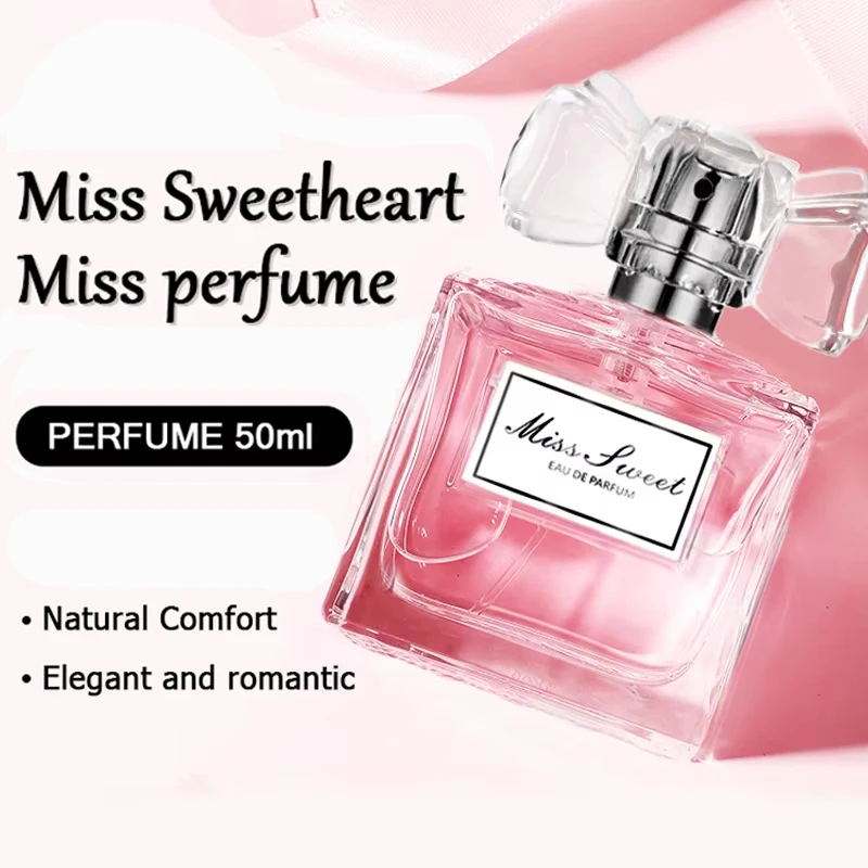 50ML 1.7FL.OZ Long-lasting Perfumes for Women Romantic Floral Notes Eau de Parfum Peach Bergamot Rose Patchouli Fragrance