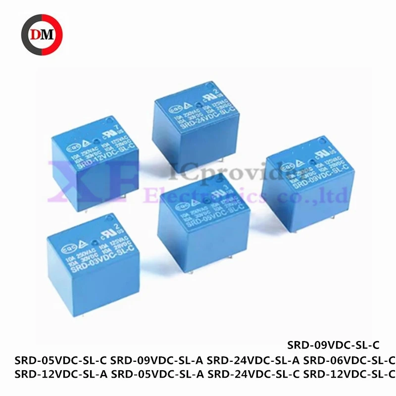 10pieces SRD-24VDC-SL-C SRD-05 06 09 12 24VDC-SL-C SL-A power relay 5 pins 4 pins 10A T73