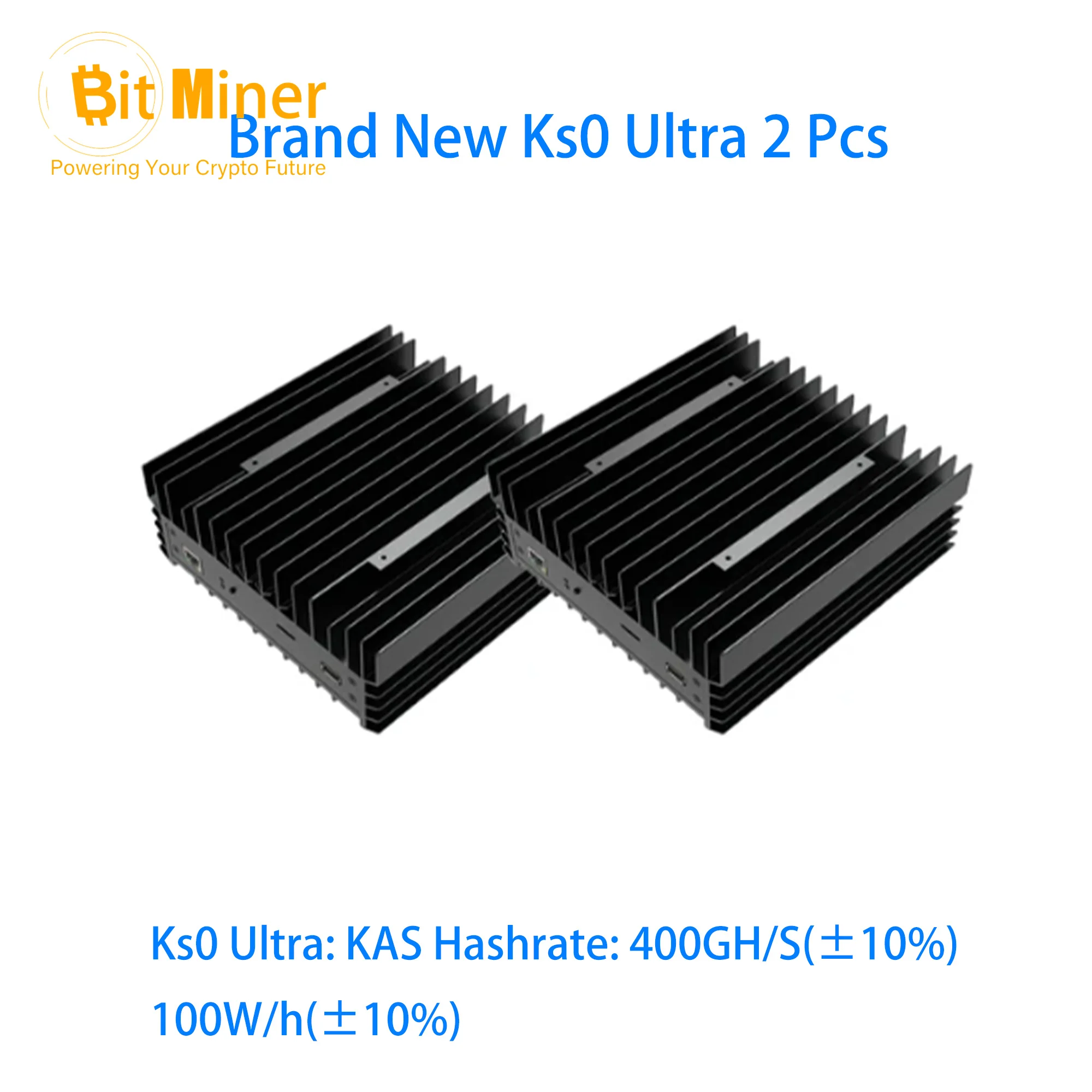 

2 шт., Iceriver KS0 Ultra 400GH/S, новинка, 100 Вт, KASPA Miner Ks0ultra KAS KS0Ultra KASPA, лучше, чем KS0 Pro, доставка из Гонконга