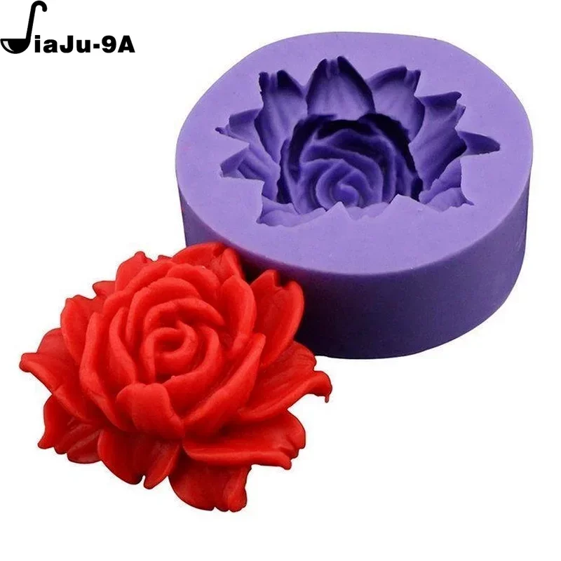 Kitchen 3D Rose Silicone Cake Moldмолды силиконовые Flower Fondant Mold Decoration Baking Tool Soap Mold силиконовые формы цветы