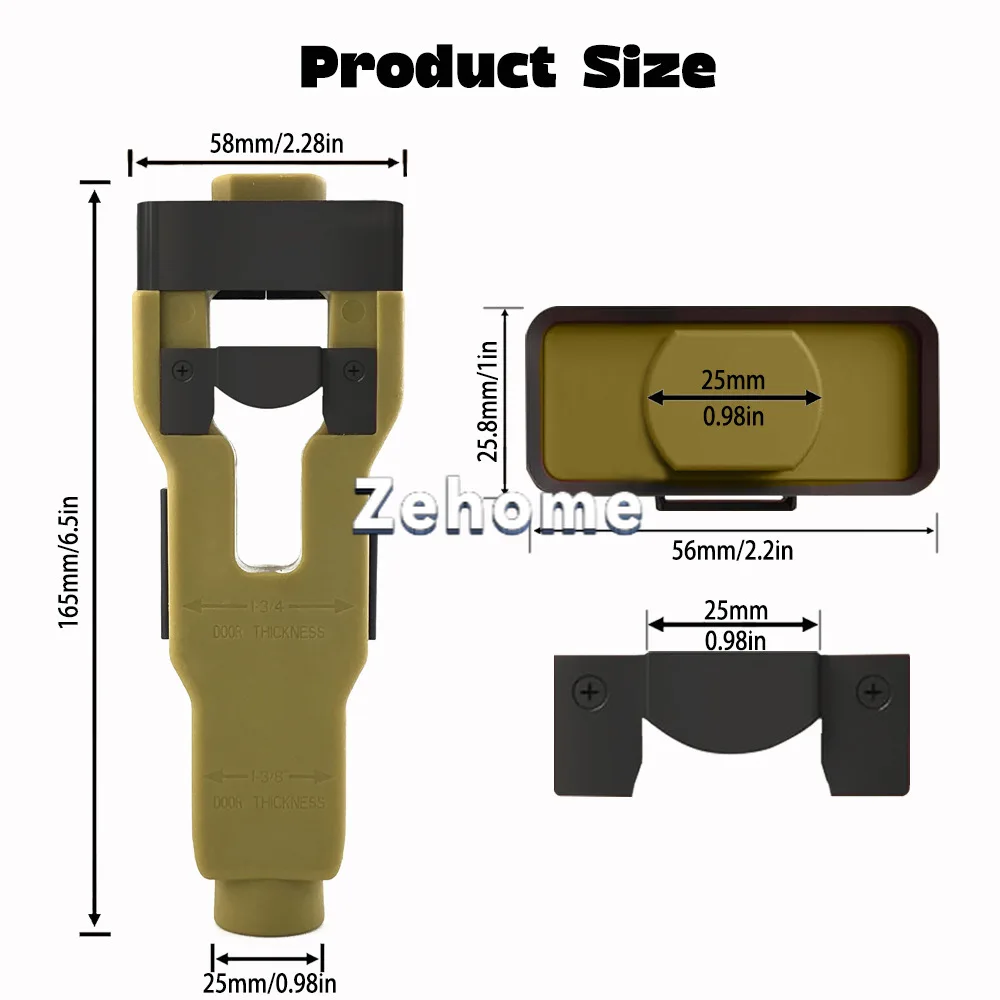 Door Latch Mortise Tools Door Latch Tongue Tool Mounting Kit Help Remove Material Installation