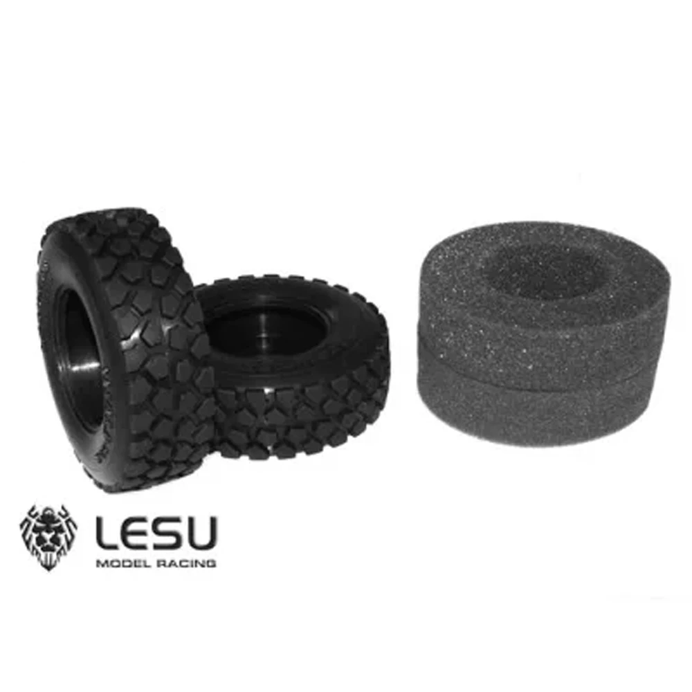 LESU S-1213 & S-1214 1/14 Truck Gravel Tire Suitable for Tamiya 1/14 Mud Dump Truck Tractor Truck 85MM Diameter Tire
