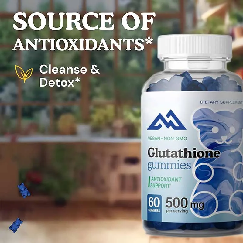 

Glutathione gummies - Reduce glutathione by 500mg for antioxidant support,used for liver cleansing and detoxification.60 gummies