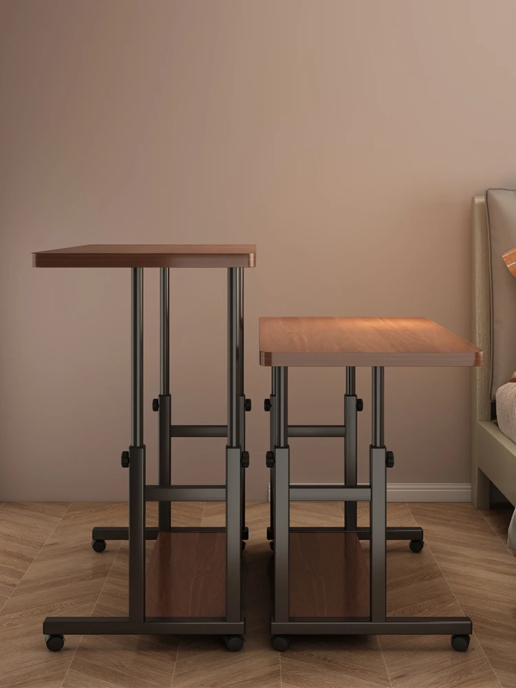 

Lifting and moving bedside table Bedroom Small apartment Bedside shelf Rental house computer Office small desk