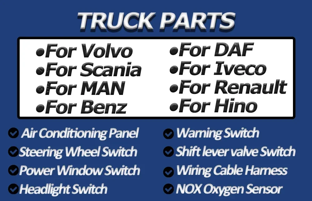 Differentialsperren-Schalter 1578732 für Volvo F 7 F10 F12 F16 N10 N12 LKW Armaturenbrett-Steuerschalter Ersatzteile – Detail 1