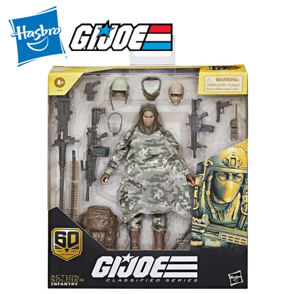 Hasbro G.I. Joe Classified Series 60. rocznica żołnierza piechota 6 cali Model postaci kolekcja zabawek chłopcy Hobby prezenty