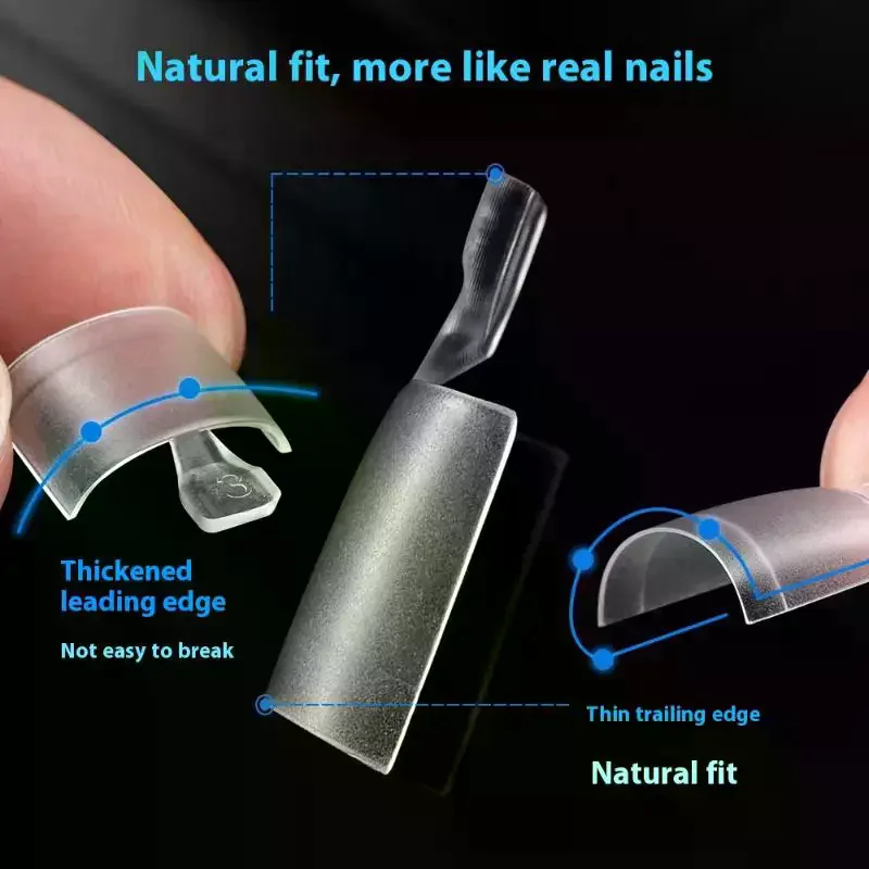 120 Pcs/Box Nail Tips Diy Fake Toe Frosted Half Cover Toenail for Pedicure Square Press on Toenails Women Salons
