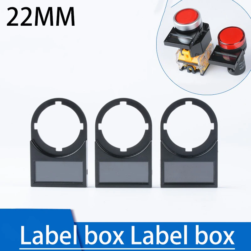 22mm Side Inserted / Buckle In the Back Button Switch Signal Light Sign Board label board Sign Box